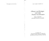 book »Diener von Königen und nicht Diener von Dienern« Einige Aspekte der politischen Geschichte der Juden