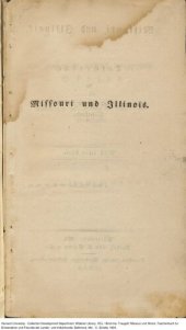 book Missouri und Illinois. Taschenbuch für Einwanderer und Freunde der Länder- und Völkerkunde