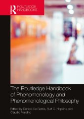 book The routledge handbook Of phenomenology and Phenomenological Philosophy