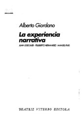 book La experiencia narrativa : Juan José Saer, Felisberto Hernández, Manuel Puig