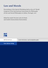 book Law and Morals: Proceedings of the Special Workshop held at the 28th World Congress of the International Association for Philosophy of Law and Social Philosophy in Lisbon, Portugal, 2017