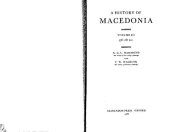 book A History of Macedonia: 336-167 B.C.