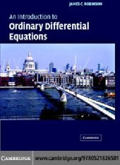 book An Introduction to Ordinary Differential Equations