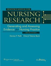 book Resource Manual to Accompany Nursing Research: Generating and Assessing Evidence for Nursing Practice