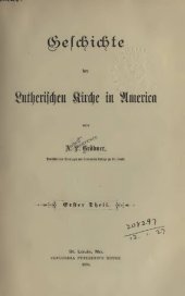 book Geschichte der Lutherischen Kirche in America