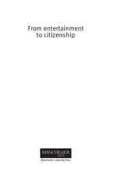 book From Entertainment to Citizenship : Politics and Popular Culture