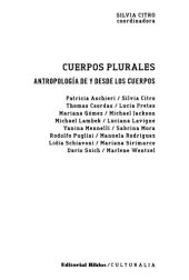 book Cuerpos plurales antropología de y desde los cuerpos