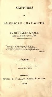 book Sketches of American Character