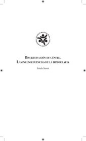 book Discriminacion de género : las inconsecuencias de la democracia