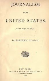 book Journalism in the United States from 1690 to 1872