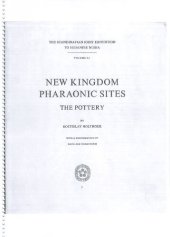 book New Kingdom Pharaonic Sites: The Pottery