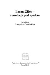 book Lacan, Žižek - rewolucja pod spodem