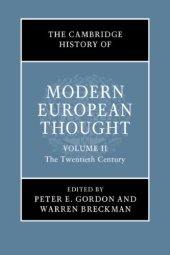 book The Cambridge History of Modern European Thought: The Twentieth Century