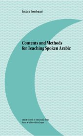 book Contents and Methods for Teaching Spoken Arabic