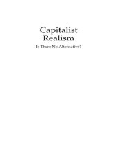 book Capitalist Realism: Is there no alternative?