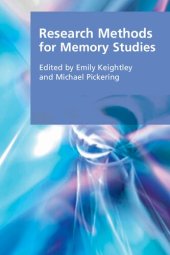 book Research Methods for Memory Studies