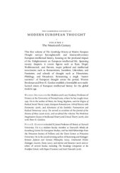 book The Cambridge History of Modern European Thought, Volume 1: The Nineteenth Century