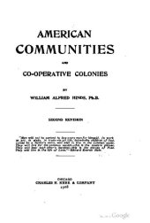 book American Communities and Co-Operative Colonies