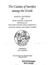 book The Cuisine of Sacrifice among the Greeks