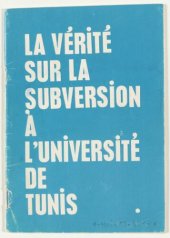 book La vérité sur la subversion à l’université de Tunis