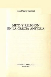 book Mito y religión en la Grecia Antigua