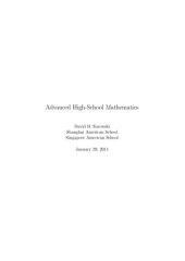 book Advanced High-School Mathematics