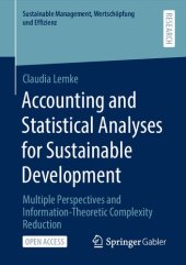 book Accounting and Statistical Analyses for Sustainable Development: Multiple Perspectives and Information-Theoretic Complexity Reduction