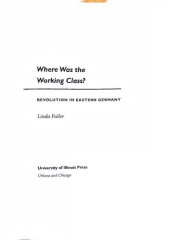 book Where Was the Working Class?: Revolution in Eastern Germany