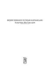 book Beşeri Sermaye ve İnsan Kaynakları: Eleştirel Bir Yaklaşım