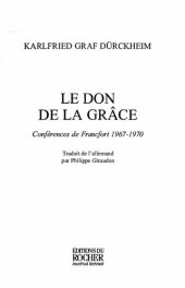 book Le Don de la grâce : Conférences de Francfort 1967-1970