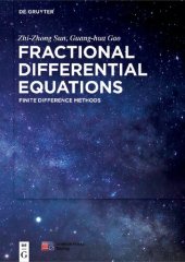 book Fractional Differential Equations: Finite Difference Methods