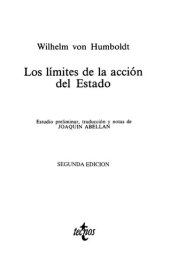 book Los límites de la acción del Estado