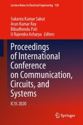 book Proceedings of International Conference on Communication, Circuits, and Systems: IC3S 2020