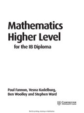 book Mathematics for the IB Diploma: Higher Level