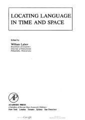 book Locating Language in Time and Space