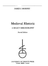 book Medieval Rhetoric: A Select Bibliography