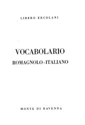 book Vocabolario Romagnolo-Italiano