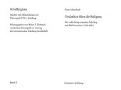 book Gedanken über die Religion: Der »stille Krieg« zwischen Schelling und Schleiermacher