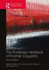 book The Routledge Handbook of Forensic Linguistics