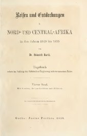 book Reisen und Entdeckungen in Nord- und Central-Afrika in den Jahren 1849 bis 1855