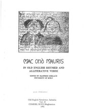 book Mac ond Mauris in Old English Rhymed and Alliterative Verse