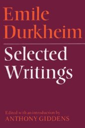 book Emile Durkheim: Selected Writings