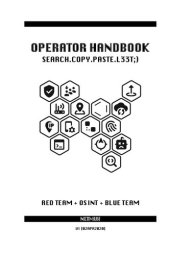 book Operator Handbook: Red Team + OSINT + Blue Team Reference