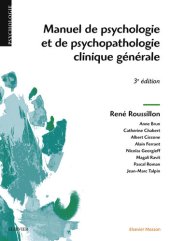 book Manuel de psychologie et de psychopathologie clinique générale