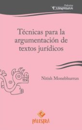 book Técnicas para la argumentación de textos jurídicos