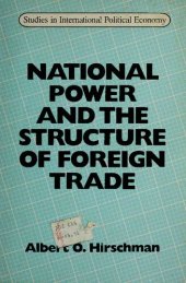 book National Power and Structure of Foreign Trade