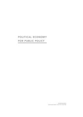 book Political Economy for Public Policy