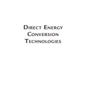 book Direct Energy Conversion Technologies