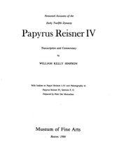 book Papyrus Reisner IV: Personnel Accounts of the Early Twelfth Dynasty