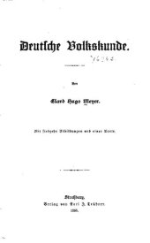 book Deutsche Volkskunde